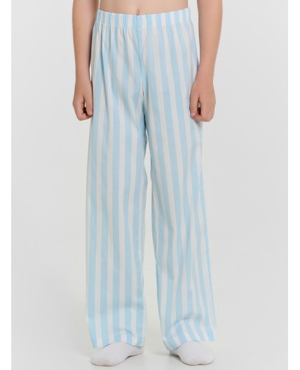 Комплект голубое небо +голубая полоска на белом