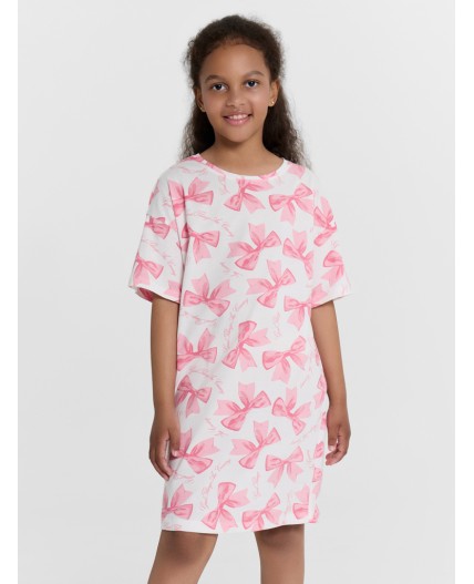 Сорочка бантики на белом