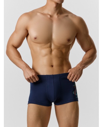 Трусы т.синий +тату винтаж