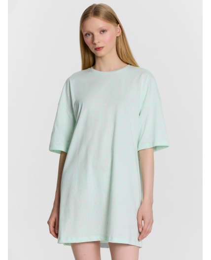 Туника сердечки на св.мяте