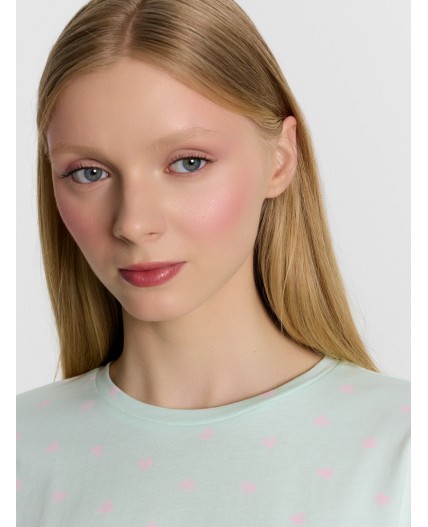 Туника сердечки на св.мяте