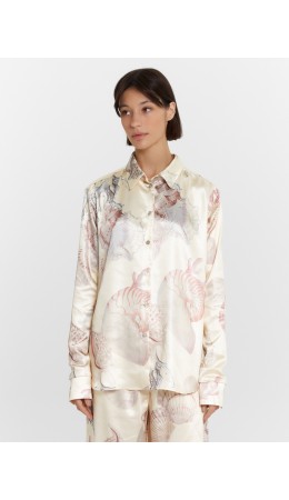 Блузка ракушки на сливочном