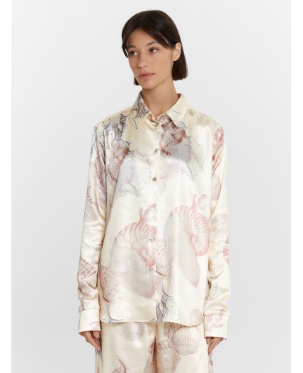 Блузка ракушки на сливочном