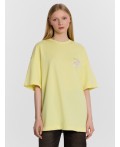 Футболка лимонный +печать