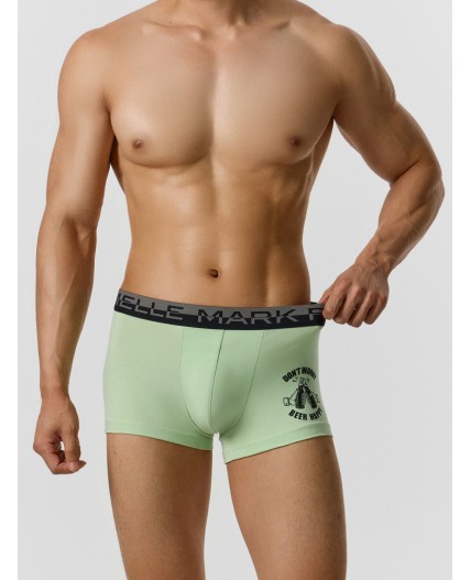 Трусы зеленая дымка +пиво на св. сером