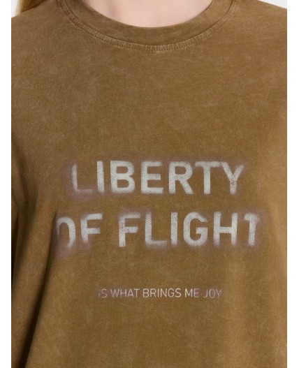 Футболка acid wash кенгуру +печать