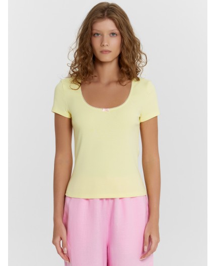 Джемпер лимонный