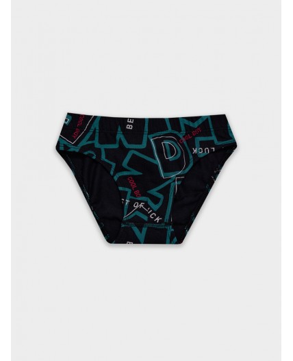 Трусы буквы на черном