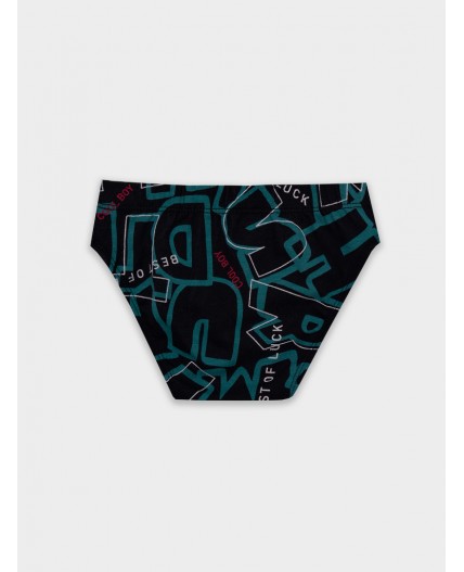 Трусы буквы на черном