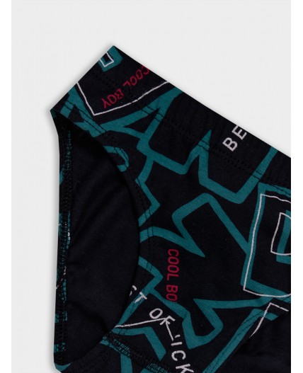 Трусы буквы на черном