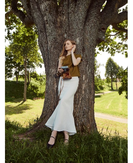 Юбка св.молочный