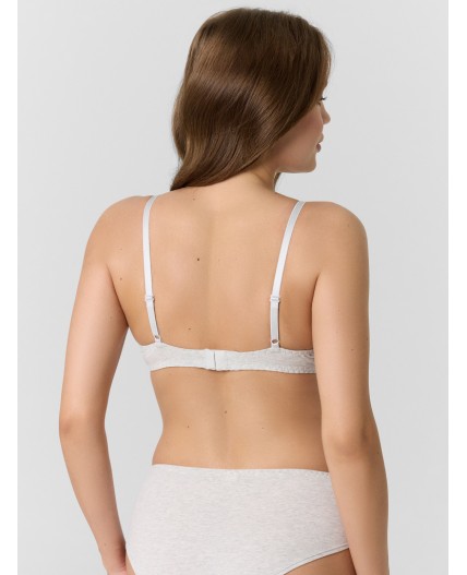 Бюстгальтер серый меланж 4306-А