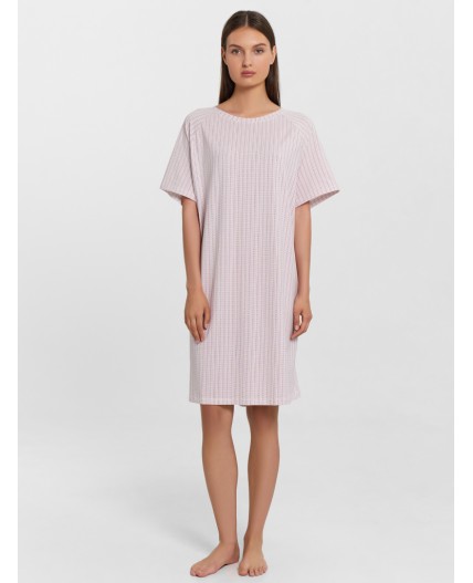 Сорочка розовый узор