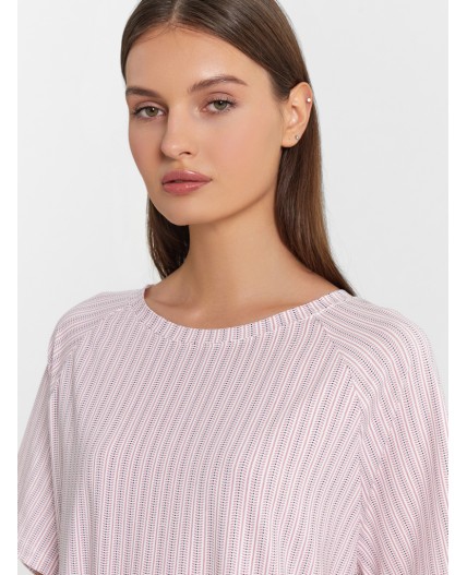 Сорочка розовый узор