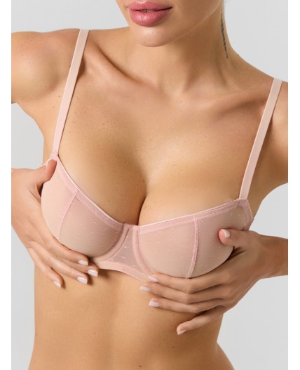 Бюстгальтер персиковый румянец