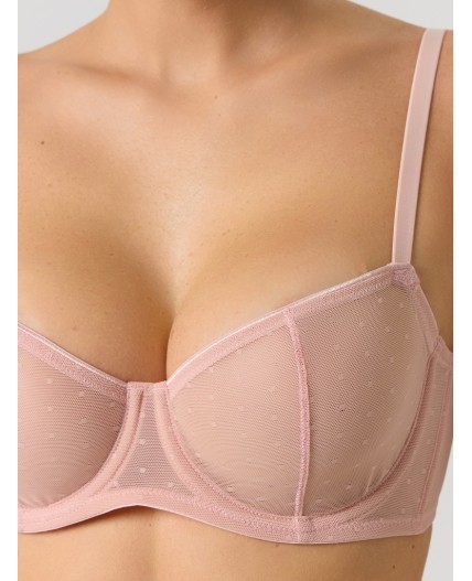 Бюстгальтер персиковый румянец