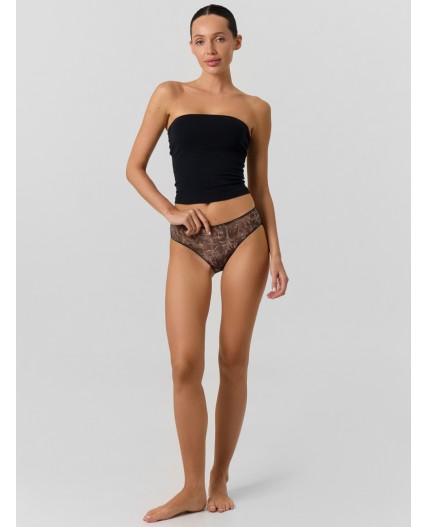 Трусы веточки на коричневом