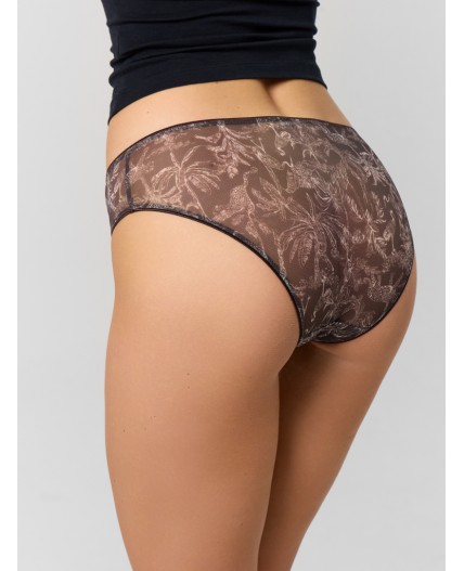 Трусы веточки на коричневом