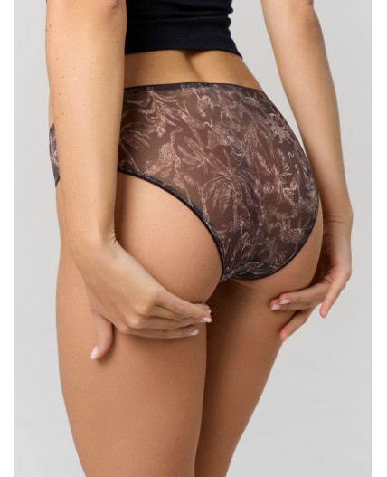 Трусы веточки на коричневом