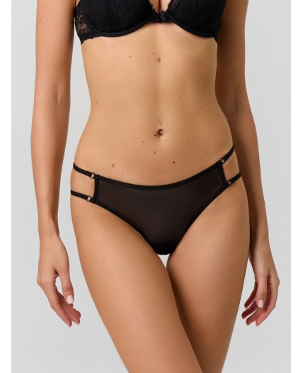 Трусы черный +белый