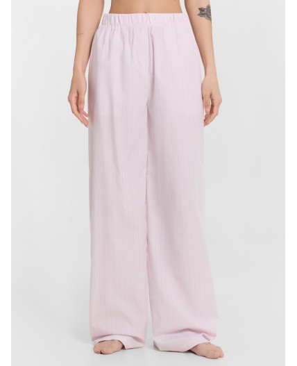 Брюки бело -лиловые полосы на розовом облаке