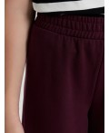 Брюки винный
