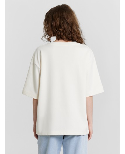 Футболка молочный