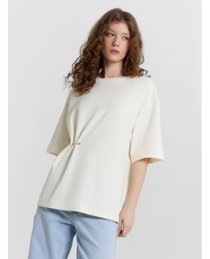 Футболка молочный