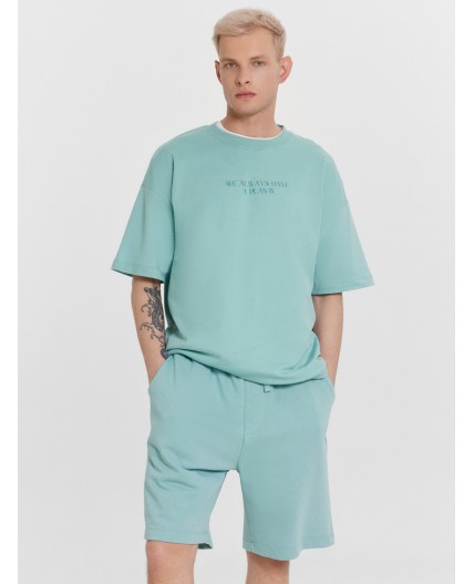 Комплект пыльная бирюза +печать