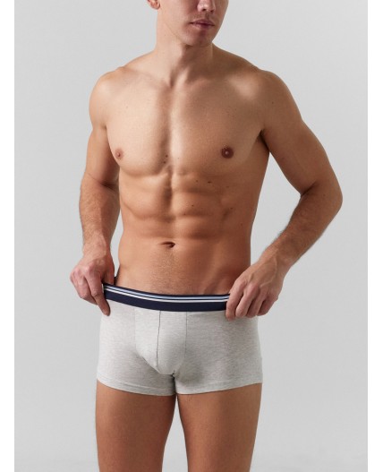Трусы серый меланж 4306-А +п.голубой +неви +черный
