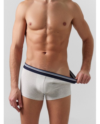Трусы серый меланж 4306-А +п.голубой +неви +черный