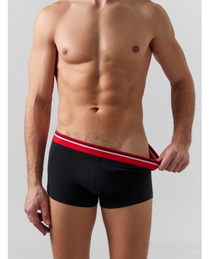 Трусы серый меланж 4306-А +п.голубой +неви +черный