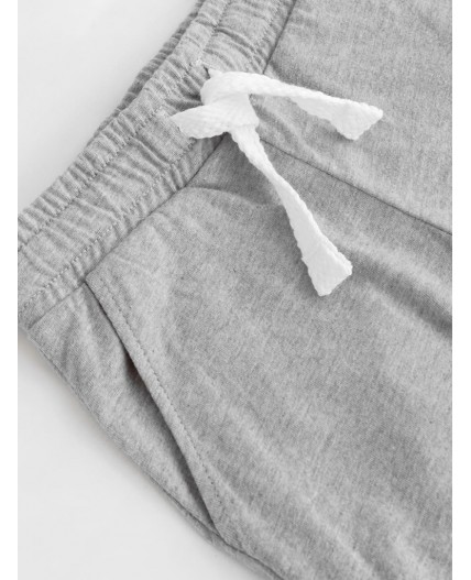 Шорты серый меланж