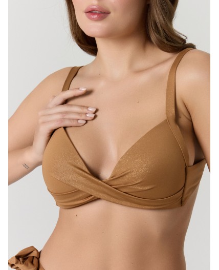 Купальник золотой металлик