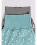 Ползунки горошки на бирюзе +дольки на сером