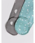 Ползунки горошки на бирюзе +дольки на сером