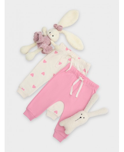 Ползунки сердечки на молоке +розовый