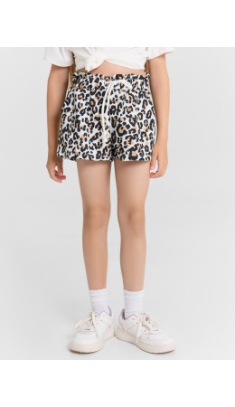 Шорты леопард на белом