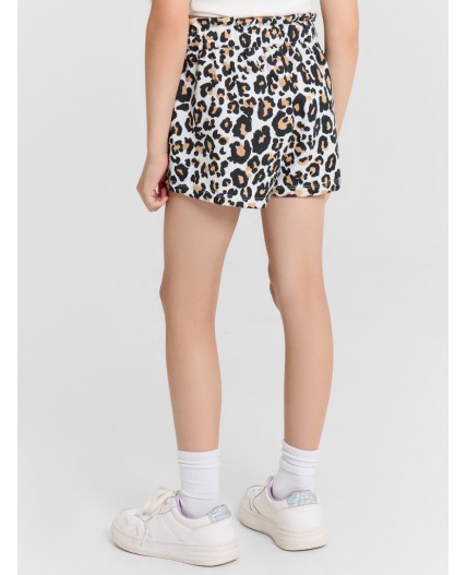 Шорты леопард на белом