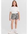 Шорты леопард на белом