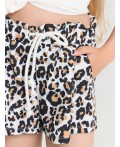 Шорты леопард на белом