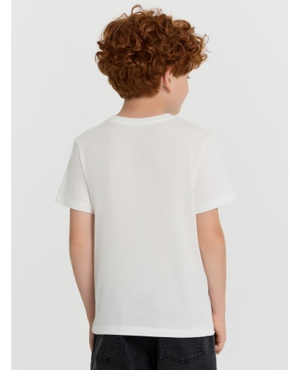 Футболка белый +черный