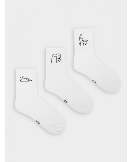 Носки белый-3/