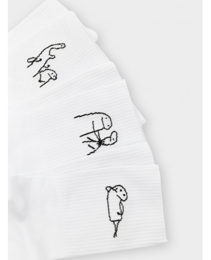 Носки белый-3/