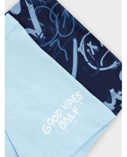 Трусы голубое небо +граффити на т.синем