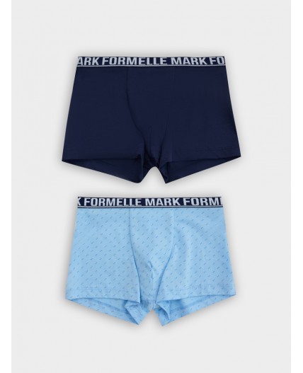 Трусы синие точки на голубом +т.синий