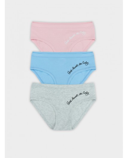 Трусы серый меланж 4306-А +печать1