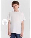 Футболка белый +серый меланж 4306А