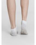 Носки белый /св.серый меланж-3/