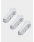 Носки белый /св.серый меланж-3/